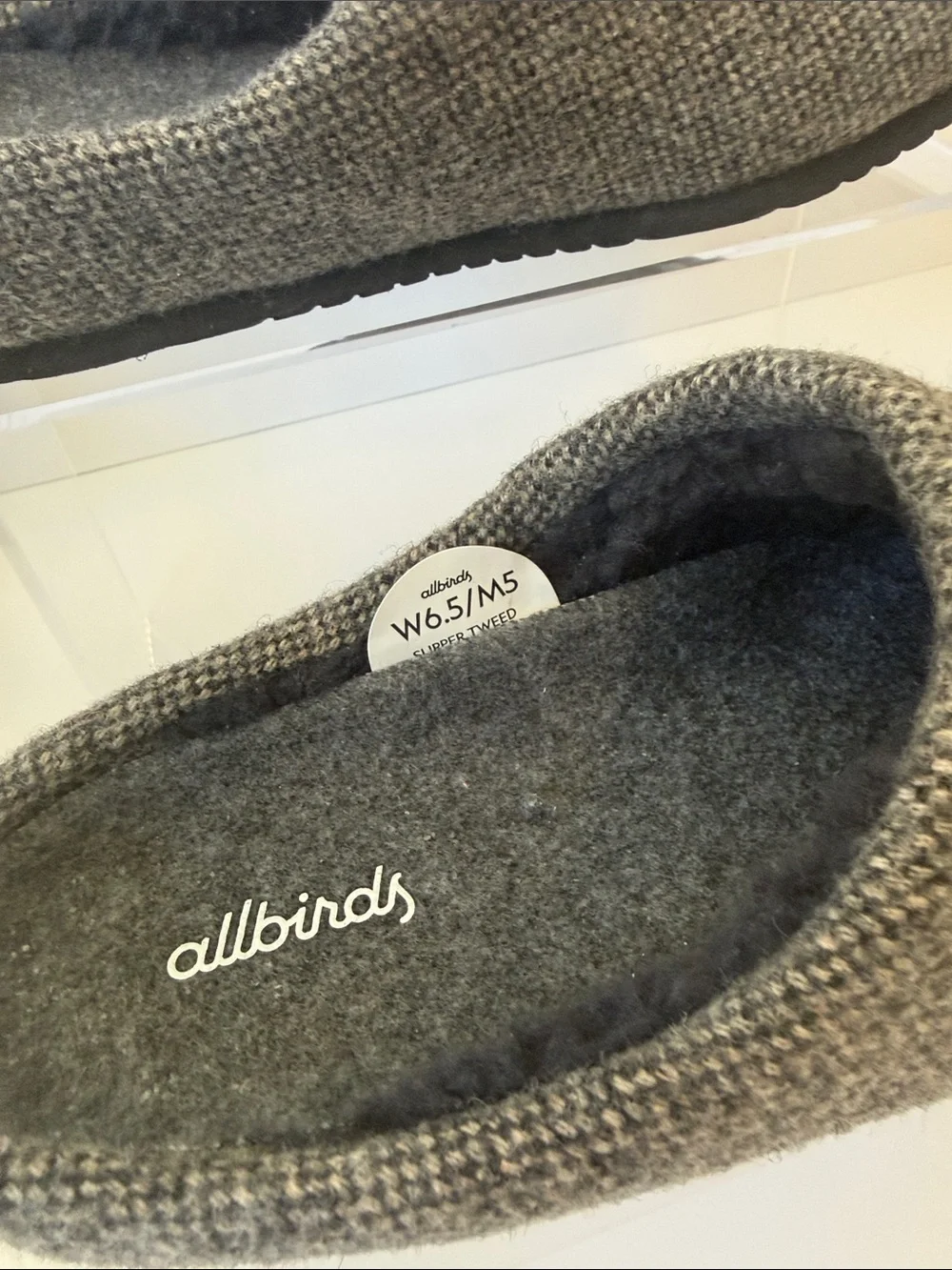 Allbirds Grey Wool Slip-On Clogs Unisex - M5/W6.5